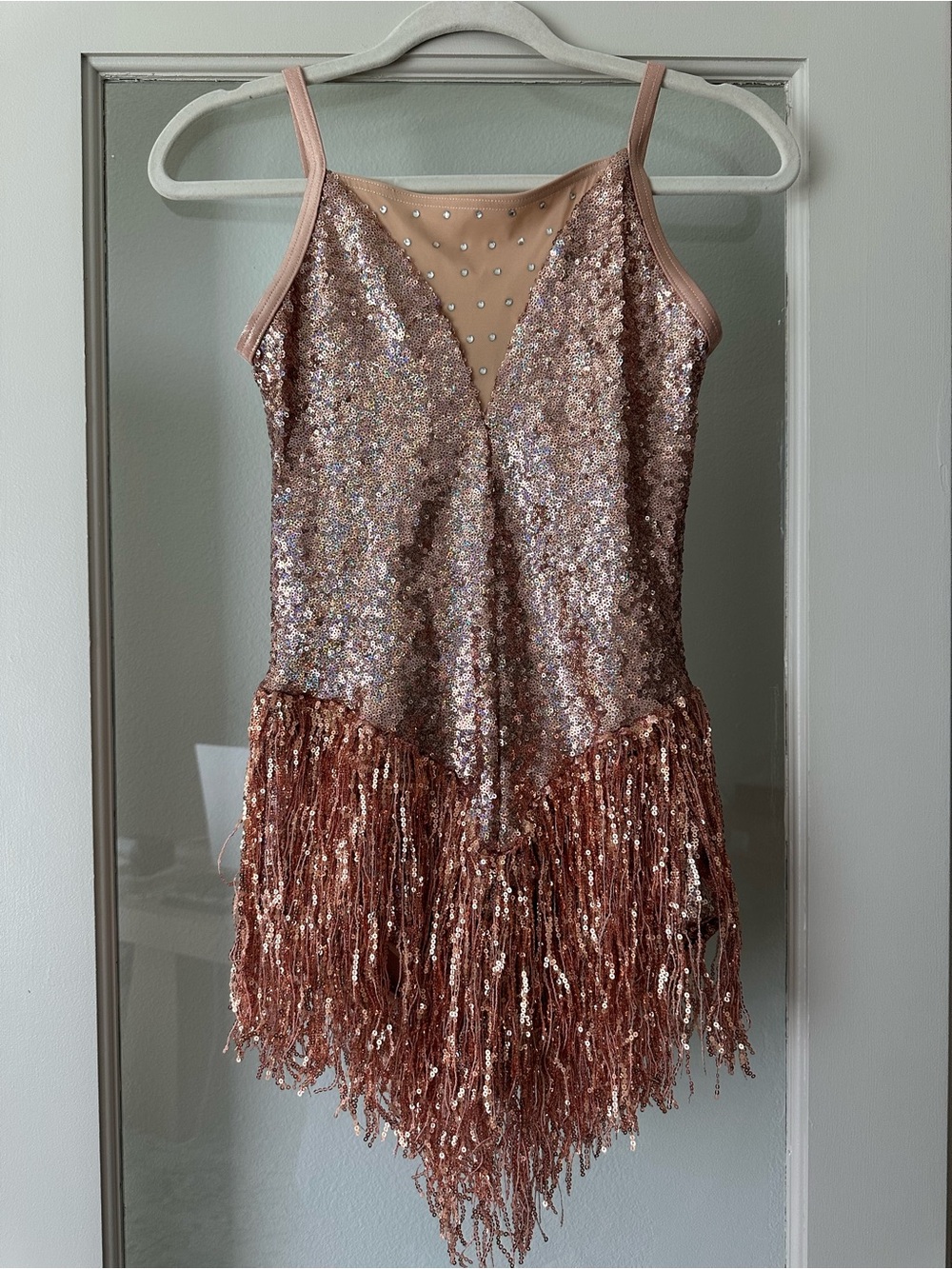 Weissman Salsa Jazz Tap Fringe Dance Costume